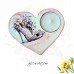 Suport decorativ pentru lumanare - pantofi cu flori 120137